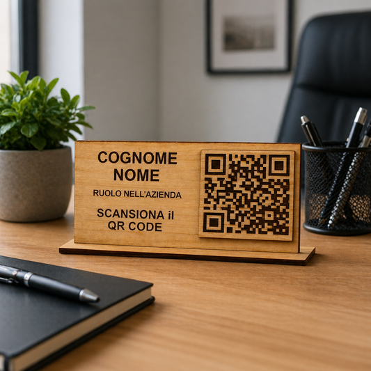 Targhetta con QR Code