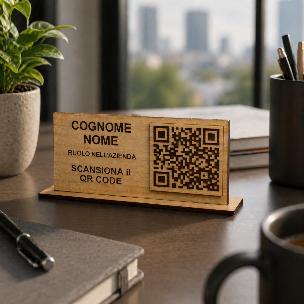 Targhetta con QR Code