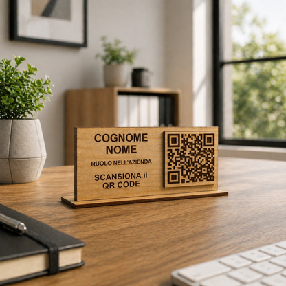 Targhetta con QR Code