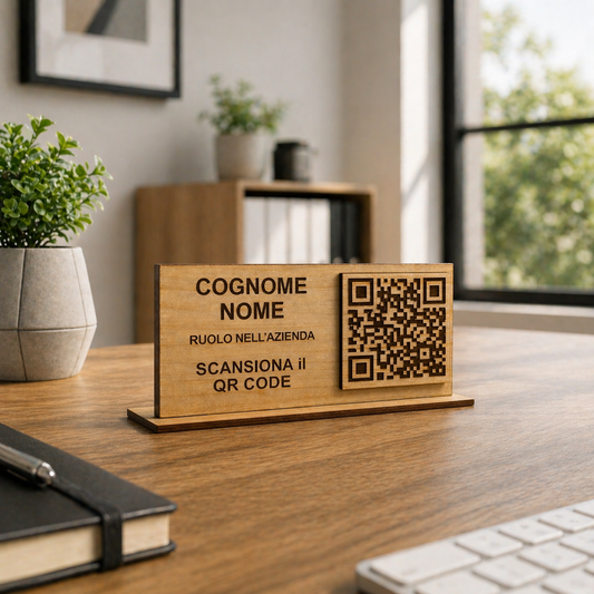Targhetta con QR Code