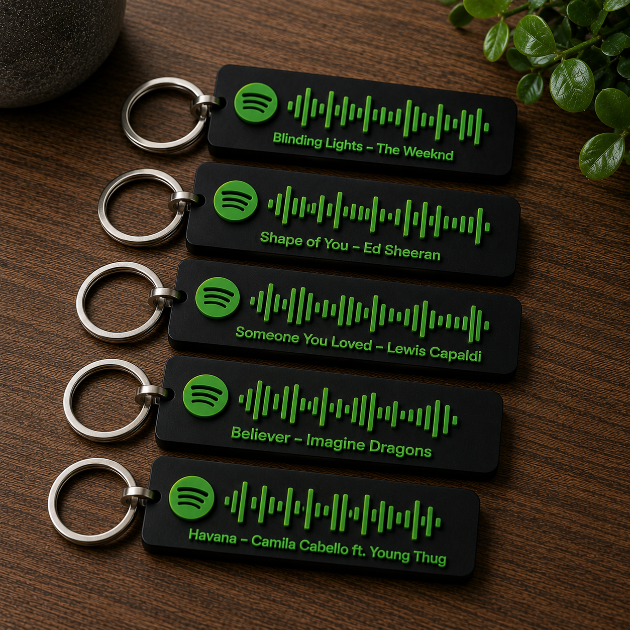 Portachiavi 3D con Spotify Code
