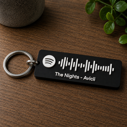 Portachiavi 3D con Spotify Code