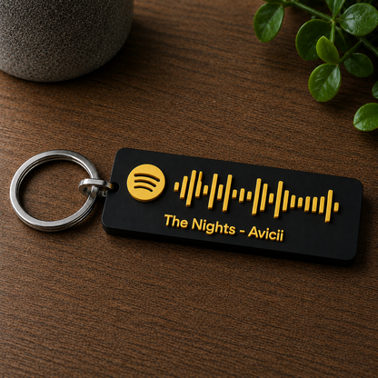 Portachiavi 3D con Spotify Code